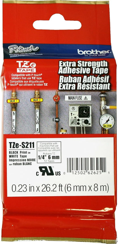 Genuine P-Touch TZE-131 Tape, 1/2" (0.47") Standard Laminated P-Touch Tape, Black on Clear, Perfect for Indoor or Outdoor Use, Water Resistant, 26.2 Feet (8M), Single-Pack, TZe131