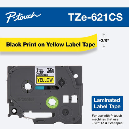 Genuine P-Touch TZE-131 Tape, 1/2" (0.47") Standard Laminated P-Touch Tape, Black on Clear, Perfect for Indoor or Outdoor Use, Water Resistant, 26.2 Feet (8M), Single-Pack, TZe131