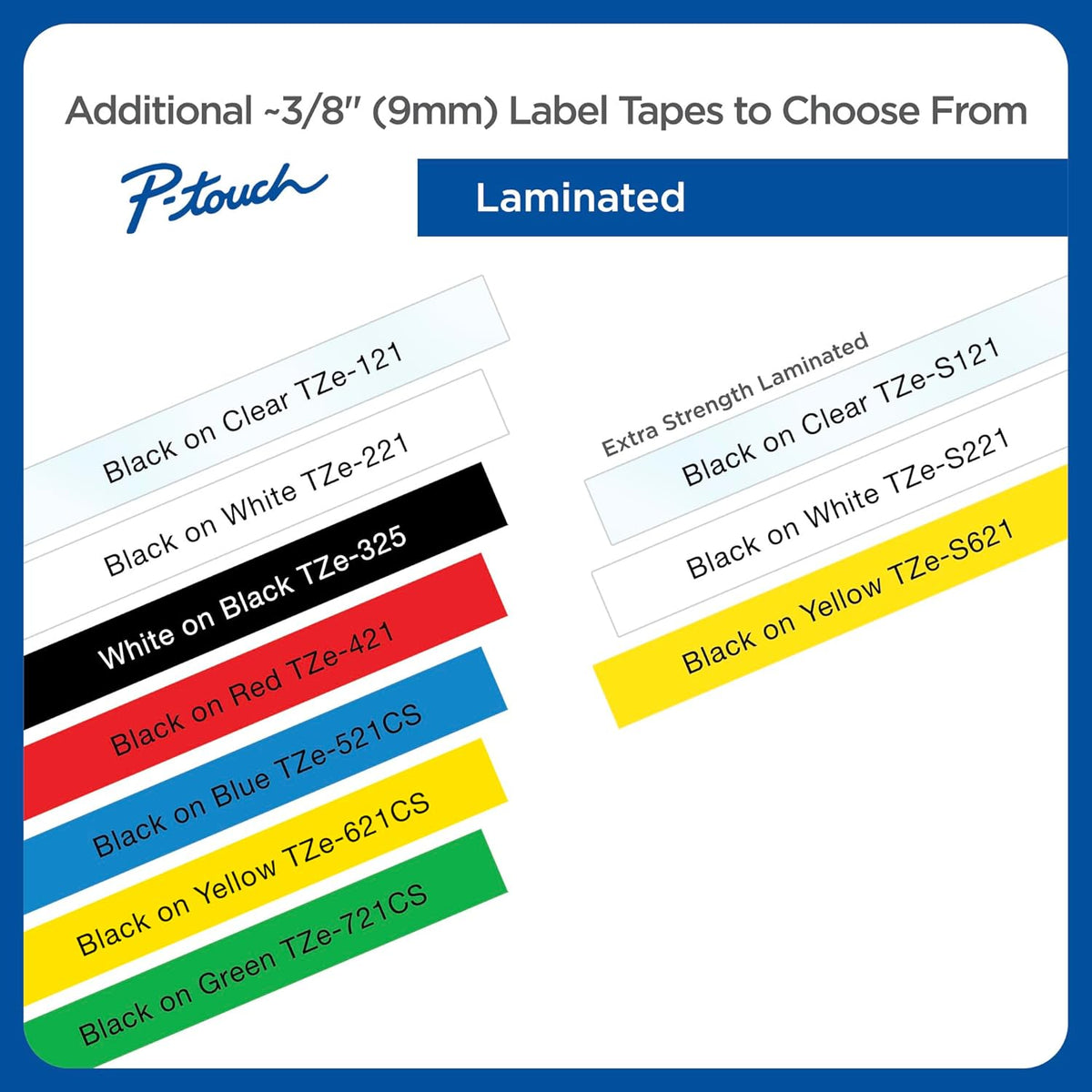 Genuine P-Touch TZE-131 Tape, 1/2" (0.47") Standard Laminated P-Touch Tape, Black on Clear, Perfect for Indoor or Outdoor Use, Water Resistant, 26.2 Feet (8M), Single-Pack, TZe131