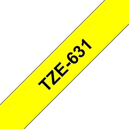Genuine P-Touch TZE-131 Tape, 1/2" (0.47") Standard Laminated P-Touch Tape, Black on Clear, Perfect for Indoor or Outdoor Use, Water Resistant, 26.2 Feet (8M), Single-Pack, TZe131