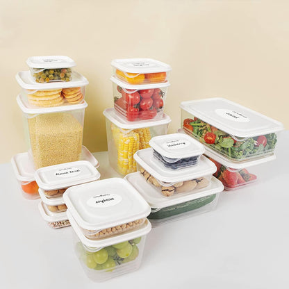 Methidc Dissolvable Food Storage Labels ，Dissolves in Water in 30 Seconds - No Adhesive Residue - Perfect for Glass, Metal, Plastic Containers ，Blank White 1 X 2 Inch 500 Stickers(1 Roll)