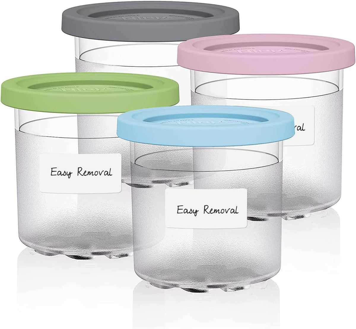 Methidc Dissolvable Food Storage Labels ，Dissolves in Water in 30 Seconds - No Adhesive Residue - Perfect for Glass, Metal, Plastic Containers ，Blank White 1 X 2 Inch 500 Stickers(1 Roll)
