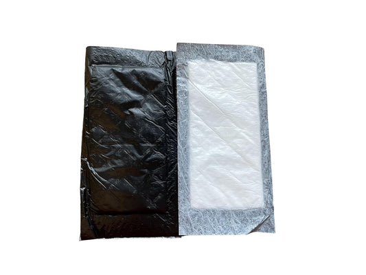Absorbent Meat Pads Fish and Poultry Foam Tray Pads 40 Grams 4" x 7" (Black, 100)