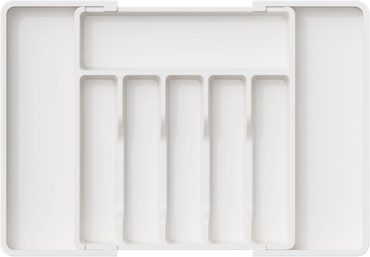 Extra Large Silverware Drawer Organizer, Expandable Utensil Tray