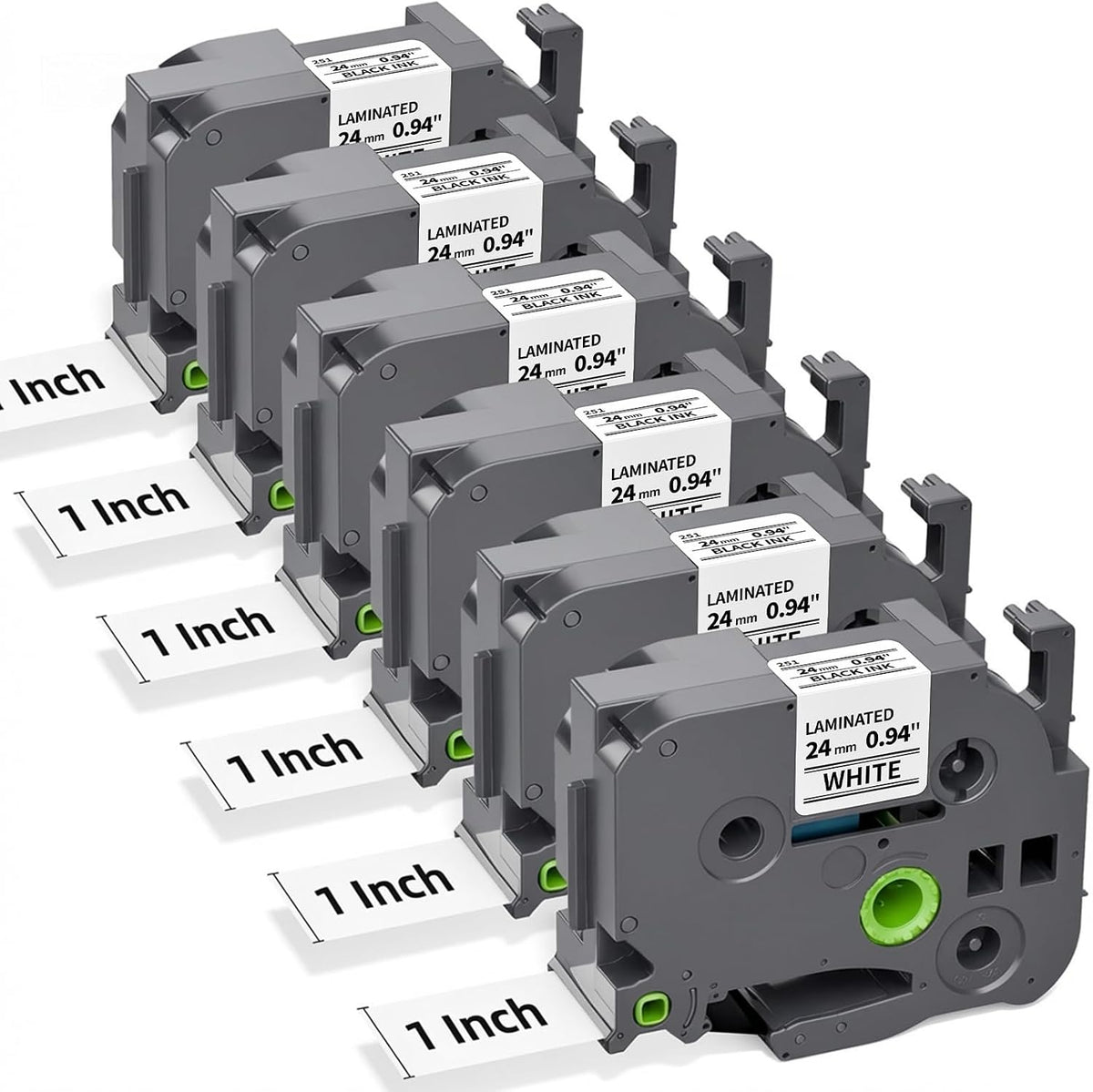 Label Maker Tape 12mm 0.47" Laminated White TZe231 Label Tape | Replacement for Brother P-touch Label Tape TZe-231 TZ Tape 1/2" Compatible with Ptouch D220 D210 H110 D200 D400 PT-1280