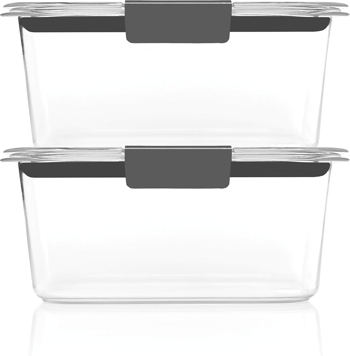 Brilliance Tritan Plastic Food Storage Containers BPA Free Airtight Lids Ideal for Lunch Meal Prep & Leftovers Set of 5 (3.2 Cup)