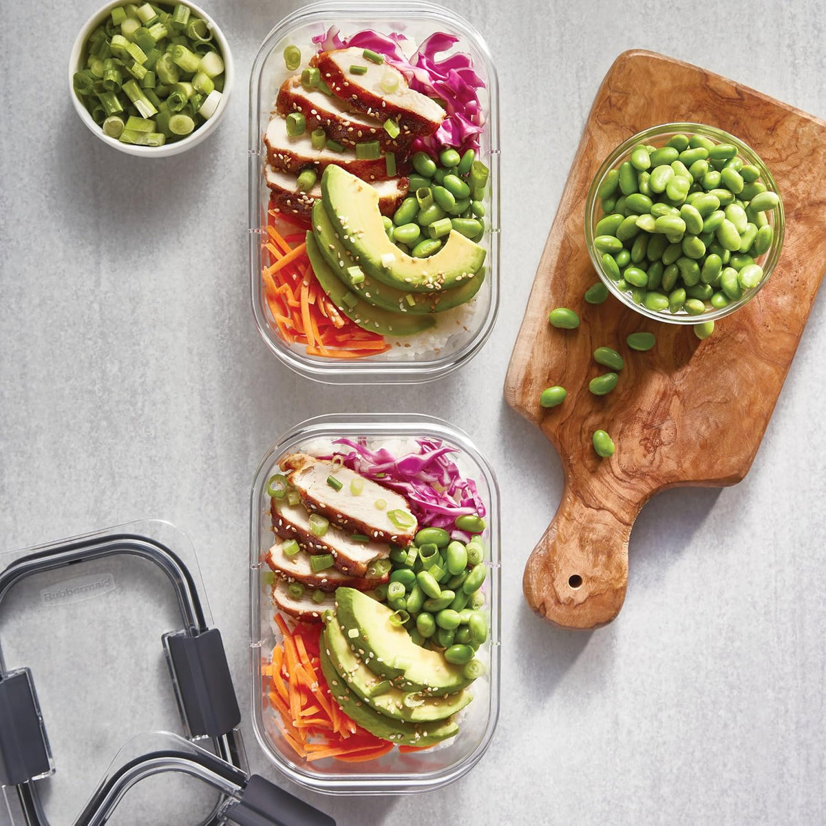 Brilliance Tritan Plastic Food Storage Containers BPA Free Airtight Lids Ideal for Lunch Meal Prep & Leftovers Set of 5 (3.2 Cup)
