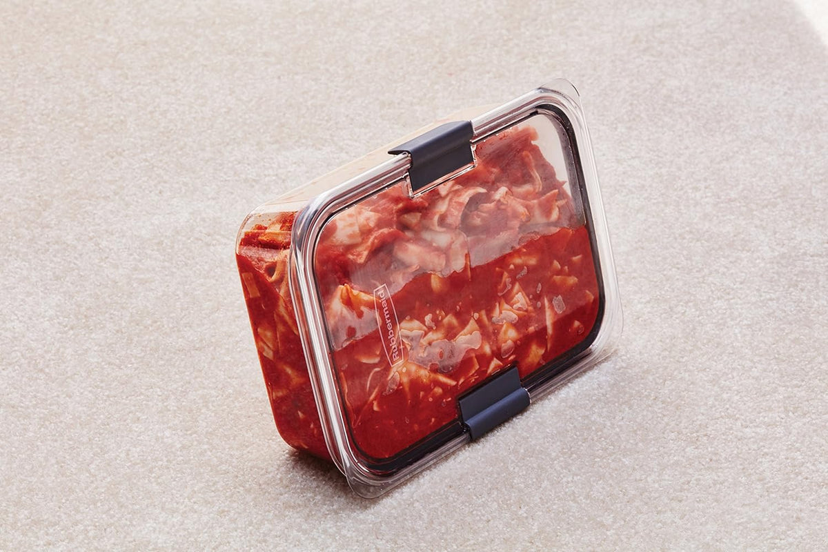 Brilliance Tritan Plastic Food Storage Containers BPA Free Airtight Lids Ideal for Lunch Meal Prep & Leftovers Set of 5 (3.2 Cup)