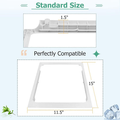 [Upgraded] W10861519 Deli Drawer Hanger (Without Glass), Meat Drawer Shelf Compatible with whirlpool Refrigerator WRT311/WRT318/WRT148 Some models (not all), Replaces: W10628698, AP5999492