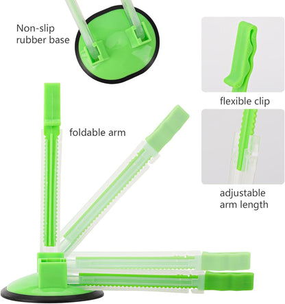 12 Pcs Baggy Rack, Freezer Bag Zip Lock Bag Holder Stands for Filling, Adjustable Plastic Bag Holder for Meal Food Prep