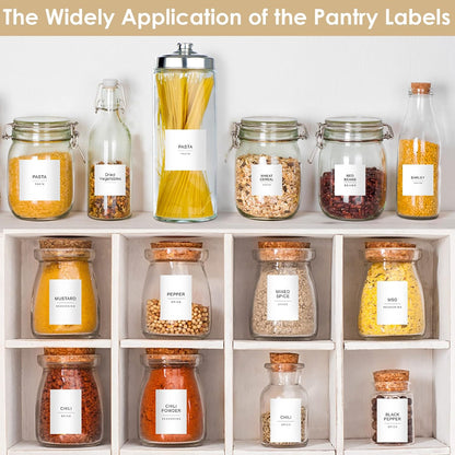 434 Pcs Kitchen Pantry Labels for Food Containers with DIY Blank Labels