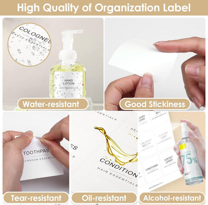 434 Pcs Kitchen Pantry Labels for Food Containers with DIY Blank Labels