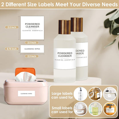 434 Pcs Kitchen Pantry Labels for Food Containers with DIY Blank Labels