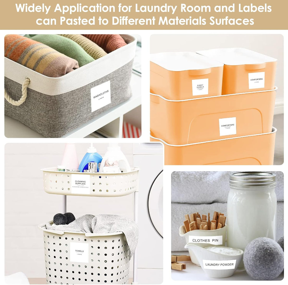 434 Pcs Kitchen Pantry Labels for Food Containers with DIY Blank Labels