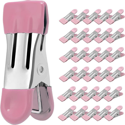 Clothes Pins Heavy Duty, 30 Pack, 2.17 Inch Metal Chip Clips, 6 Colors