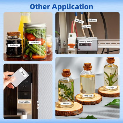 Compatible with Dymo LetraTag Label Maker Refills 91331 Plastic White Tape 12mm x 4m (1/2" x 13'), for Labeler Letra Tag 200B, LT 100T 100H Plus, 5-Pack Cartridges