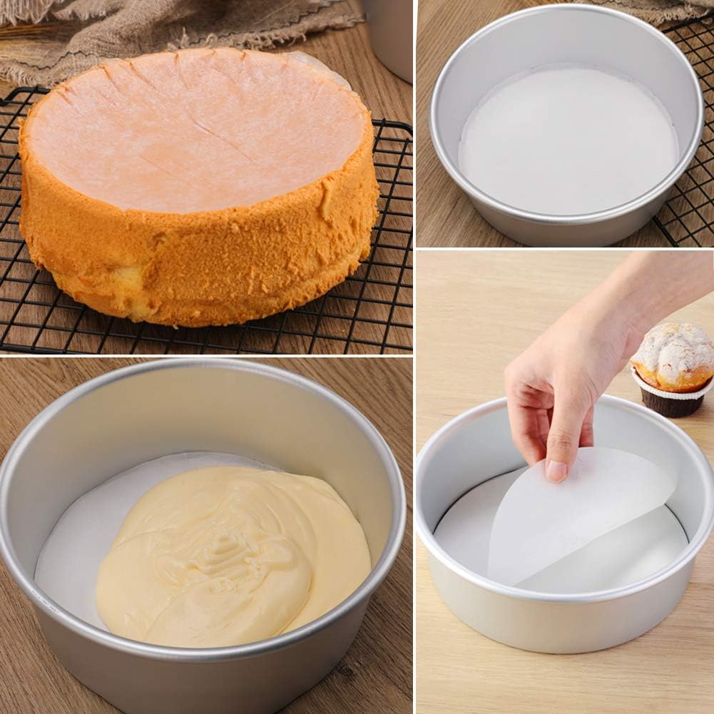 BOYAN 9 Inch Parchment Paper Rounds for Springform Pan and Cake Pan, 100pcs