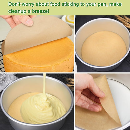 BOYAN 9 Inch Parchment Paper Rounds for Springform Pan and Cake Pan, 100pcs