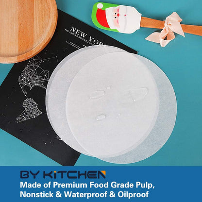 BOYAN 9 Inch Parchment Paper Rounds for Springform Pan and Cake Pan, 100pcs