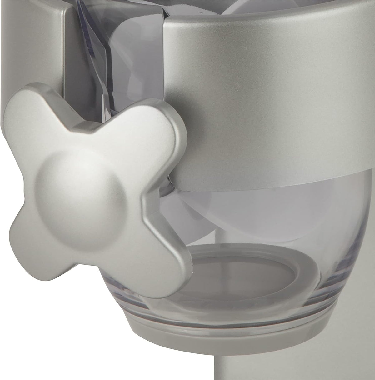 Zevro Indispensable Single Dry Food Dispenser – Countertop Cereal Dispenser with Portion Control, 17.5 oz Capacity, Airtight BPA-Free Food Storage, Silver