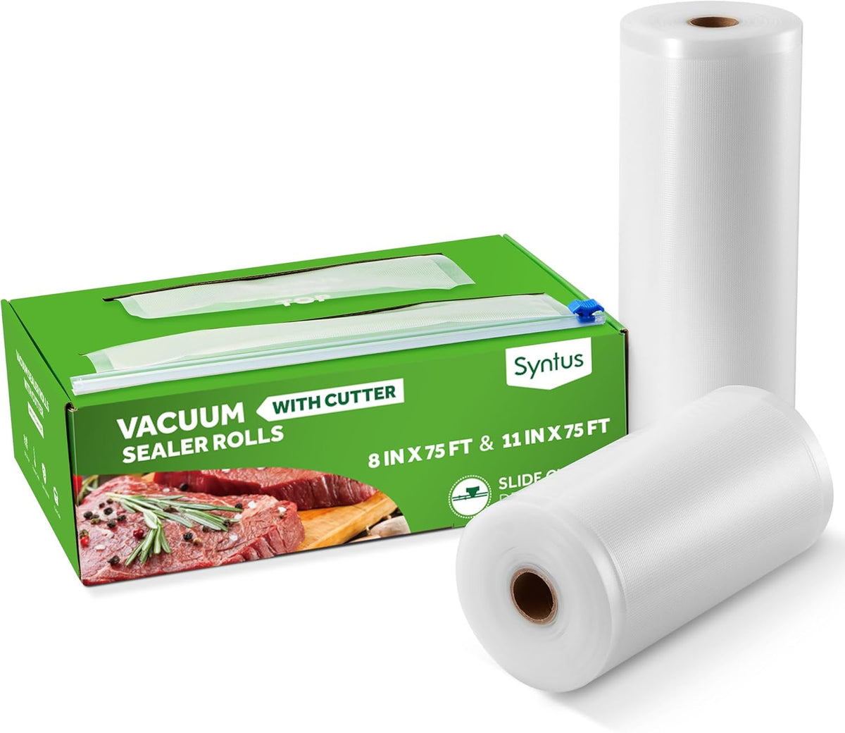 11" x 150' Vacuum Sealer Bags Rolls Keeper with Cutter Dispenser