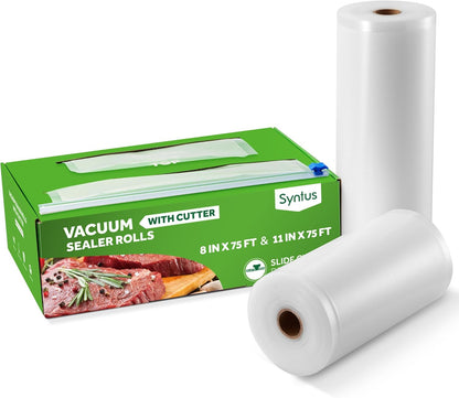 11" x 150' Vacuum Sealer Bags Rolls Keeper with Cutter Dispenser