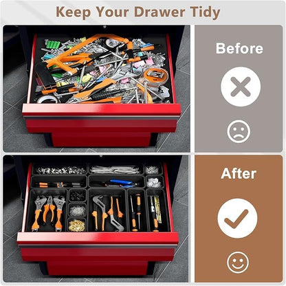 【𝗙𝗶𝘁𝘀𝟭𝟬𝟬+ 𝗧𝗼𝗼𝗹𝘀】 Tool Box Organizer Garage Organization