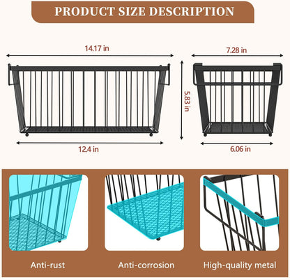 Large Freezer Organizer Bins，Upgraded Bottom Leak-Proof net，Fit 10 to 20 Cu.Ft Deep Freezer，2 Pack， Expandable/Hanging/Stackable Chest Freezer Organizer Bins , for Deep Freezer, pantry organizers