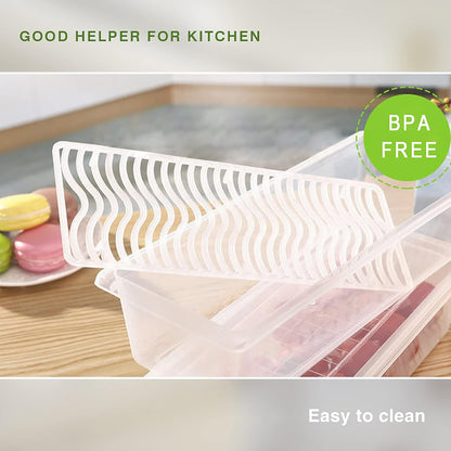 1.5L Fruit Storage Containers for Fridge with Removable Drain Tray