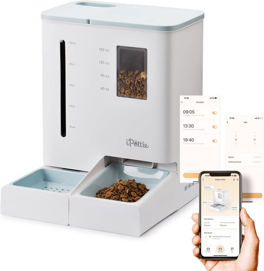 FW54 5G/2.4GHz WiFi Automatic Feeder and Waterer 2-in-1 Set for Pet