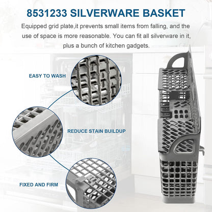 8531233 WP8562043 Universal Dishwasher Silverware Basket