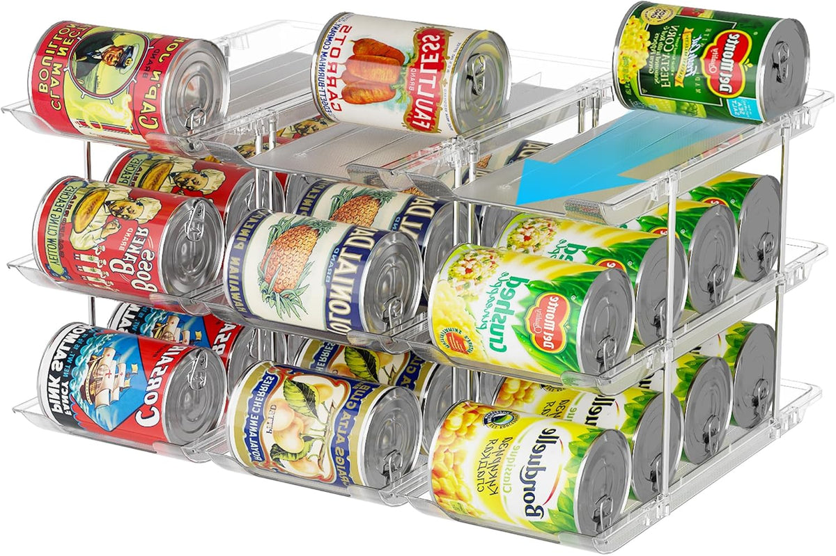 Can Organizer for Pantry Canned Food Storage Goods Holders 3 Tier