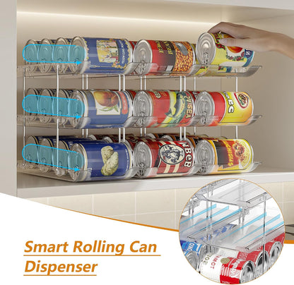 Can Organizer for Pantry Canned Food Storage Goods Holders 3 Tier