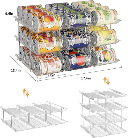 Can Organizer for Pantry Canned Food Storage Goods Holders 3 Tier