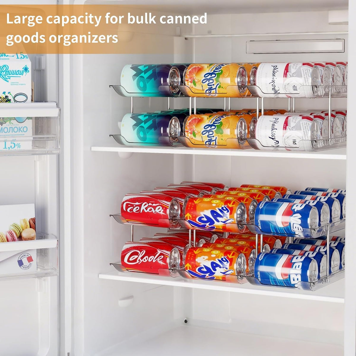 Can Organizer for Pantry Canned Food Storage Goods Holders 3 Tier
