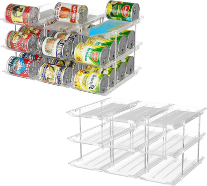 Can Organizer for Pantry Canned Food Storage Goods Holders 3 Tier