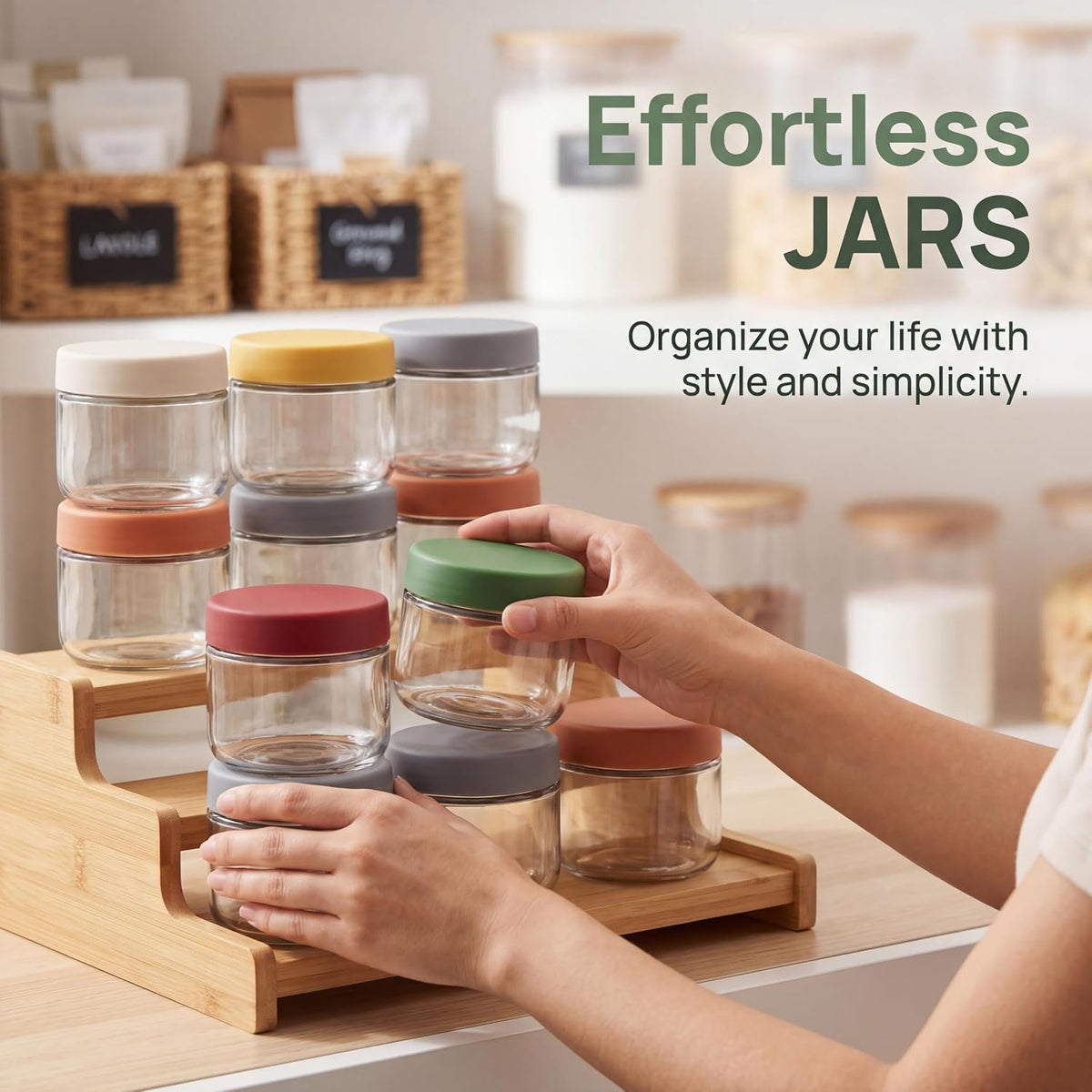 2 oz Glass Dressing Containers With Lids, Sauce Jars for Lunch, 6pk