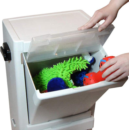 Pet Stuff Tower for Food Storage | Pet Stuff Tower: Ideal for Cats and Dogs. Max Load Capacity 8.8lbs, Includes Foot Pedal and Food Scoop!