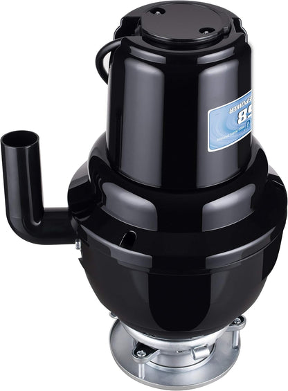 Garbage Disposal, Anti-Jam, Continuous Feed, 1/2 HP Economy