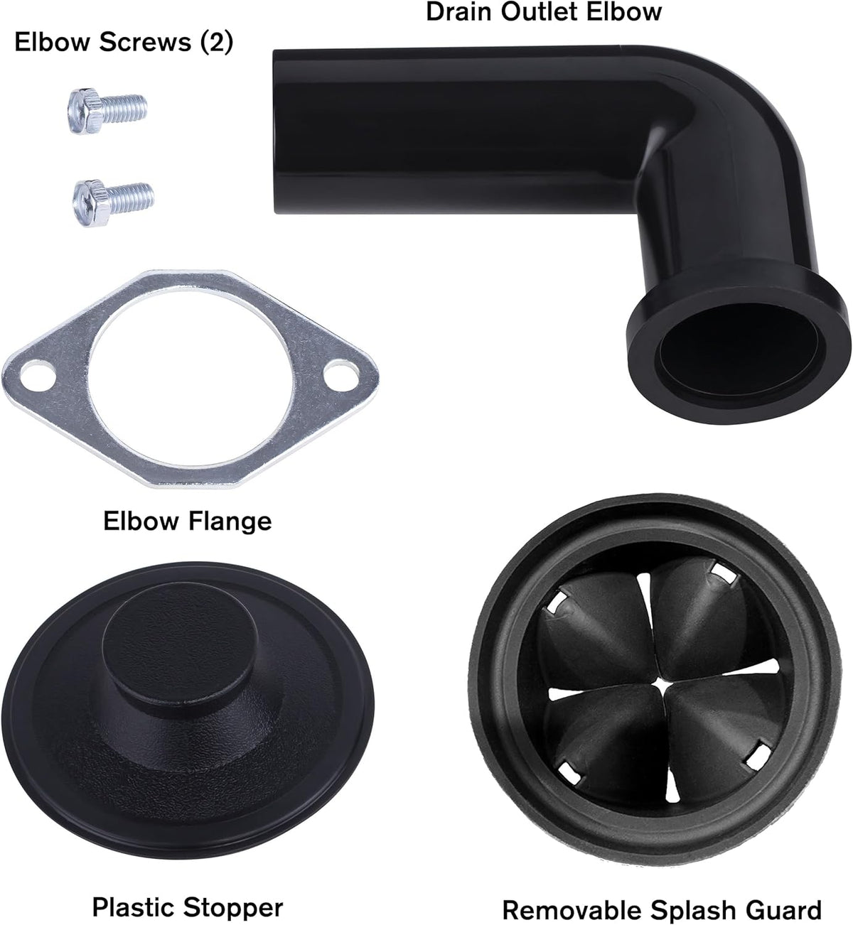Garbage Disposal, Anti-Jam, Continuous Feed, 1/2 HP Economy