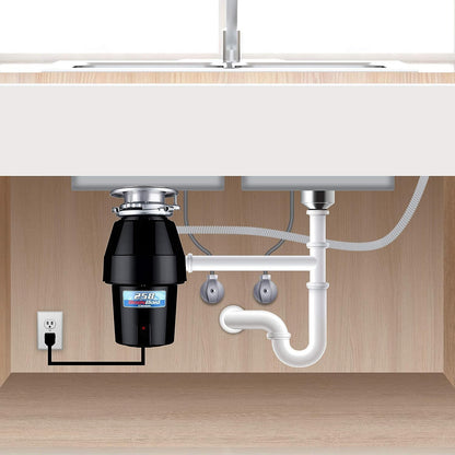 Garbage Disposal, Anti-Jam, Continuous Feed, 1/2 HP Economy