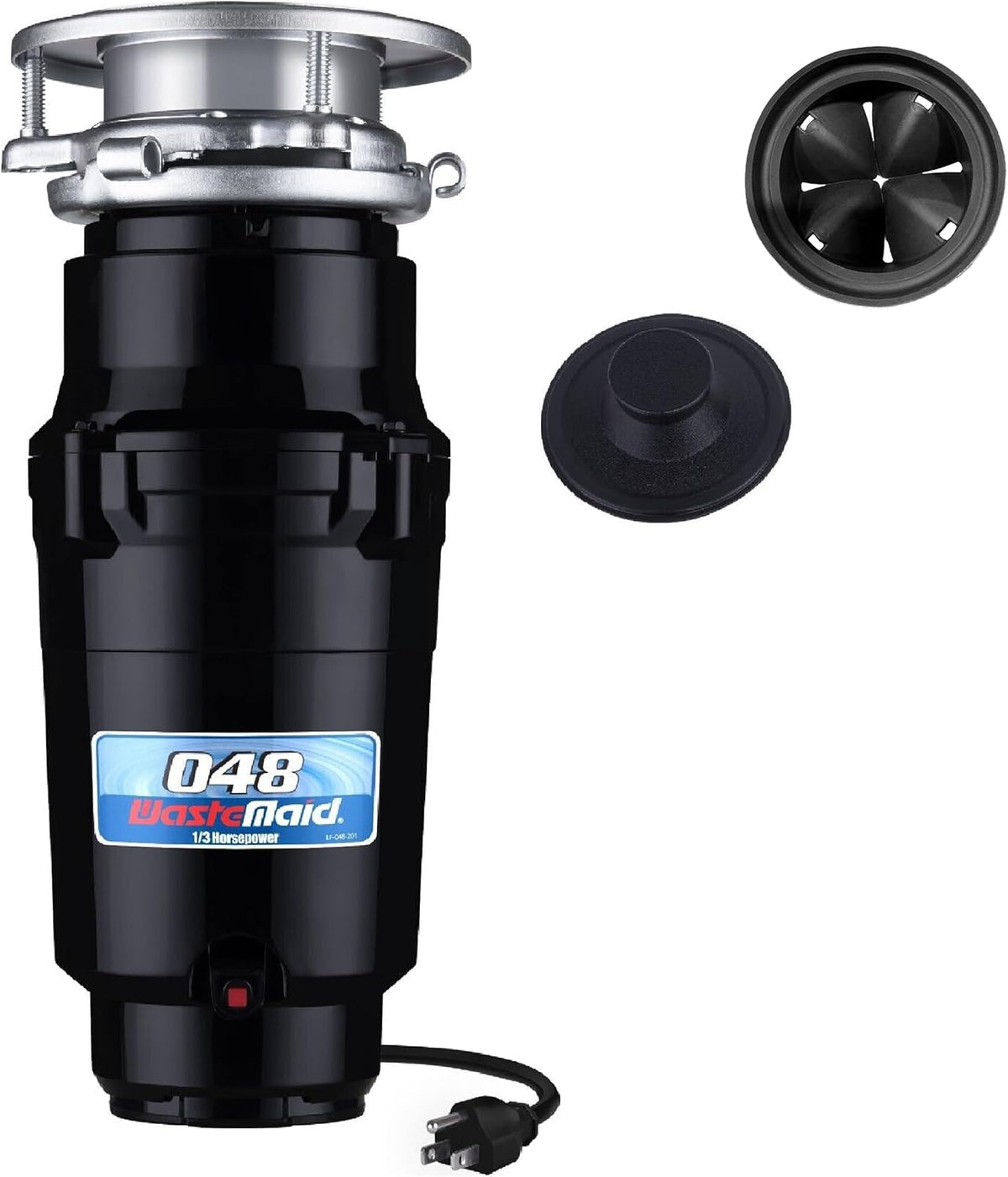 Garbage Disposal, Anti-Jam, Continuous Feed, 1/2 HP Economy