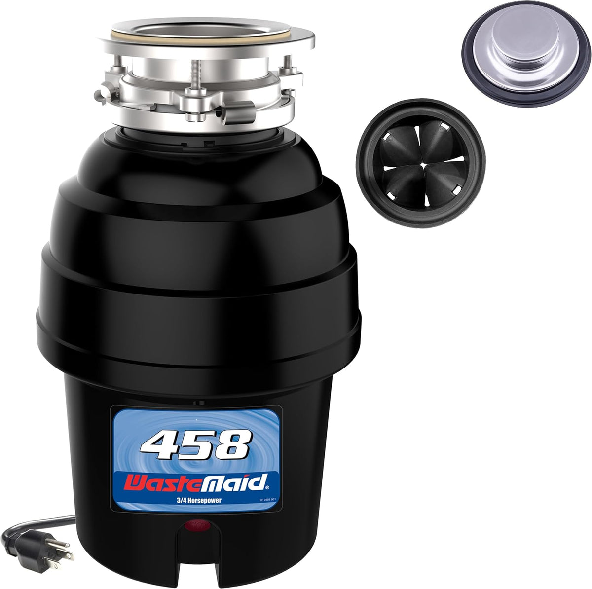 Garbage Disposal, Anti-Jam, Continuous Feed, 1/2 HP Economy