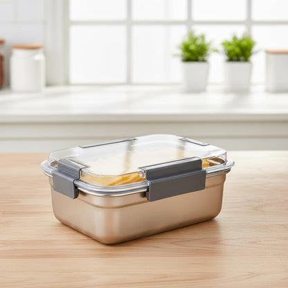 Cheese Container for Refrigerator,Cheese Stainless Steel Container with Lids,Deli Meat Saver, Non Toxic Airtight Storage Container for Stackable Sliced Grated,Shredded,Cheddar Cheeses Holder