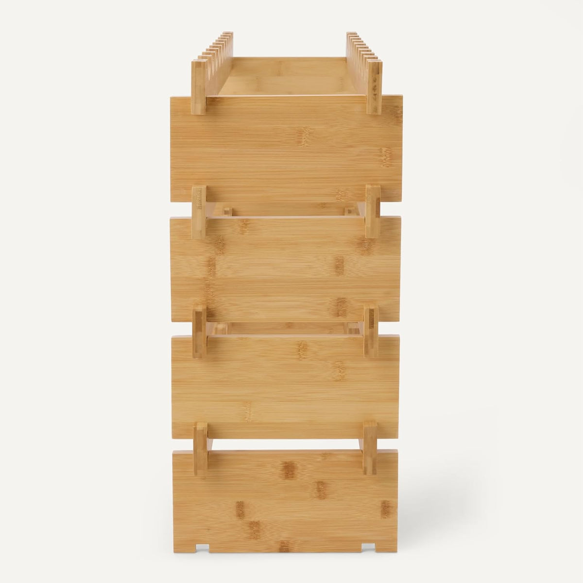 Stackable Bamboo Wine Rack, 36 Bottle Capacity, Easy to Assemble