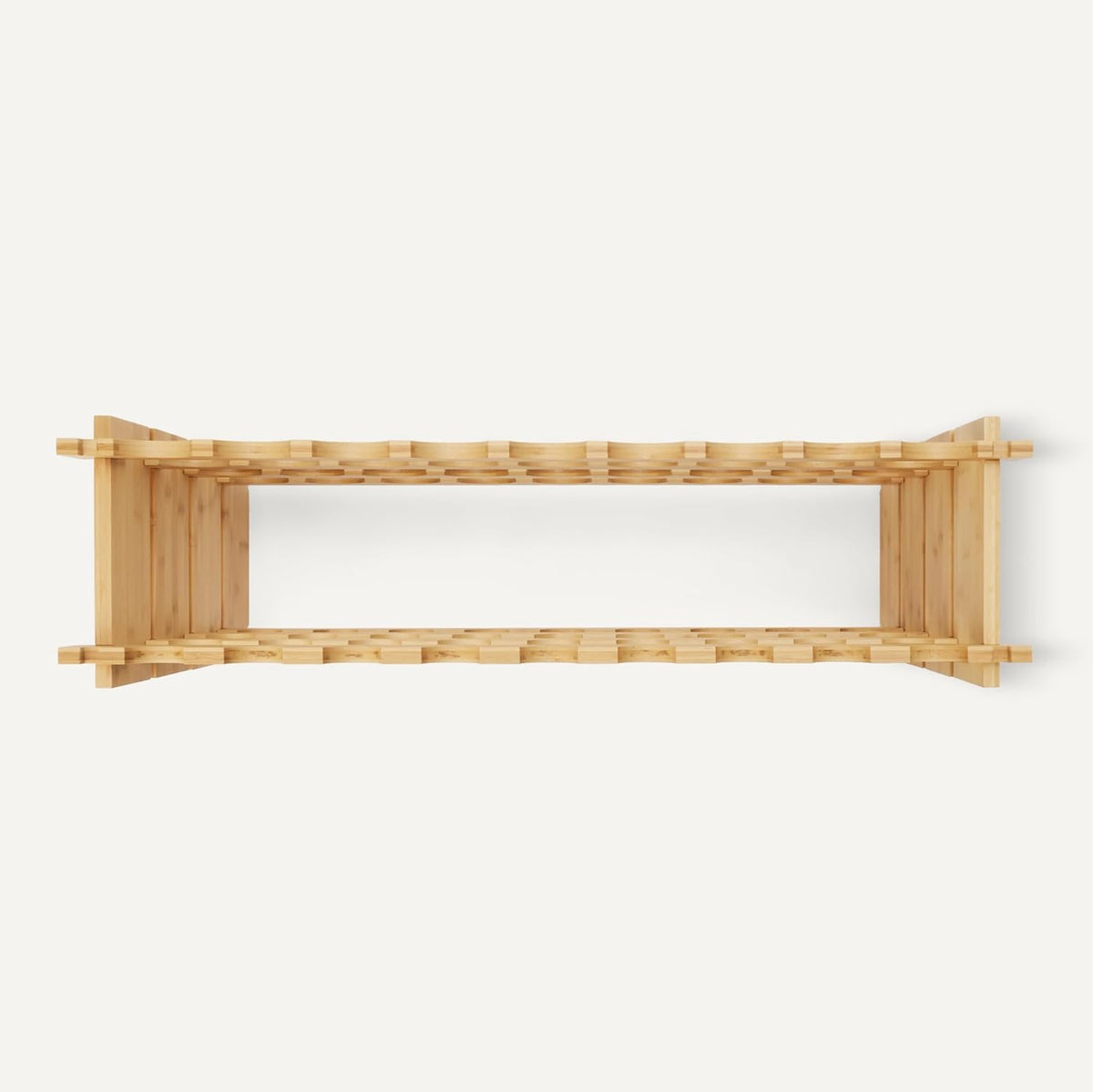 Stackable Bamboo Wine Rack, 36 Bottle Capacity, Easy to Assemble