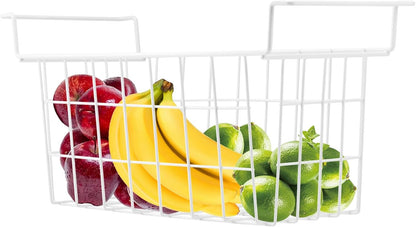 Chest Freezer Baskets 17.5 Inch, Chest Freezer Organizer Bins Metal Wire Storage Baskets with Hanging Handles for Deep Freezer, Set of 2