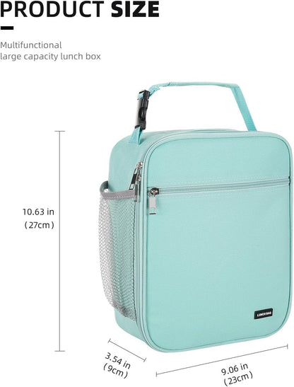Lunch box Lunch bag for men women Insulated Lunchbox Lunch bags for Work Picnic Travel (Black)