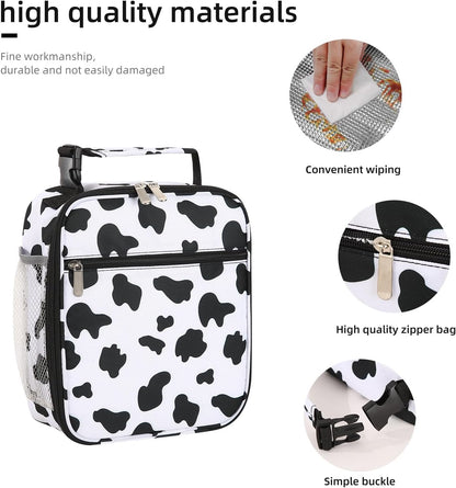 Lunch box Lunch bag for men women Insulated Lunchbox Lunch bags for Work Picnic Travel (Black)