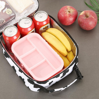 Lunch box Lunch bag for men women Insulated Lunchbox Lunch bags for Work Picnic Travel (Black)